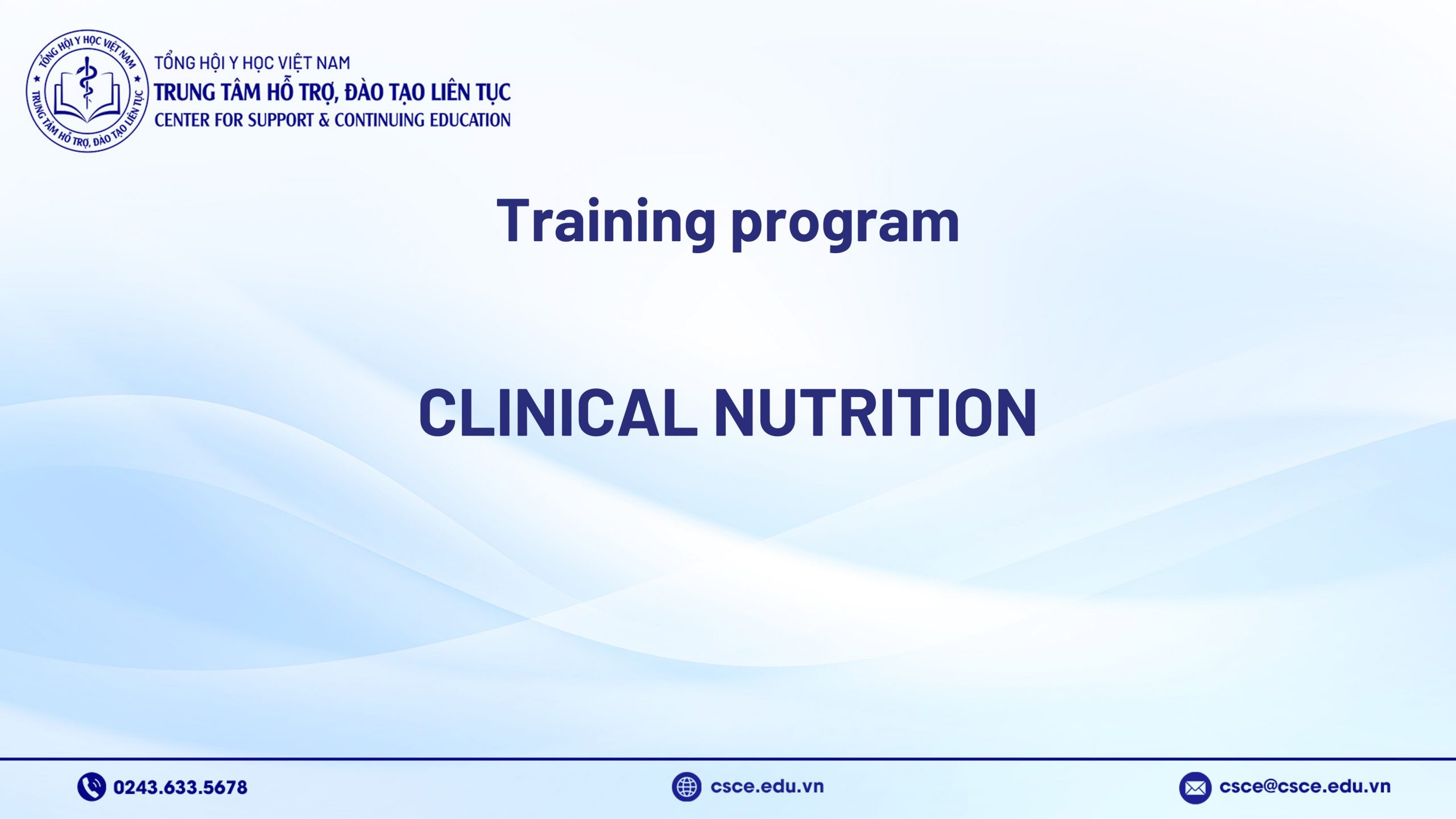 Training Program “Clinical Nutrition”