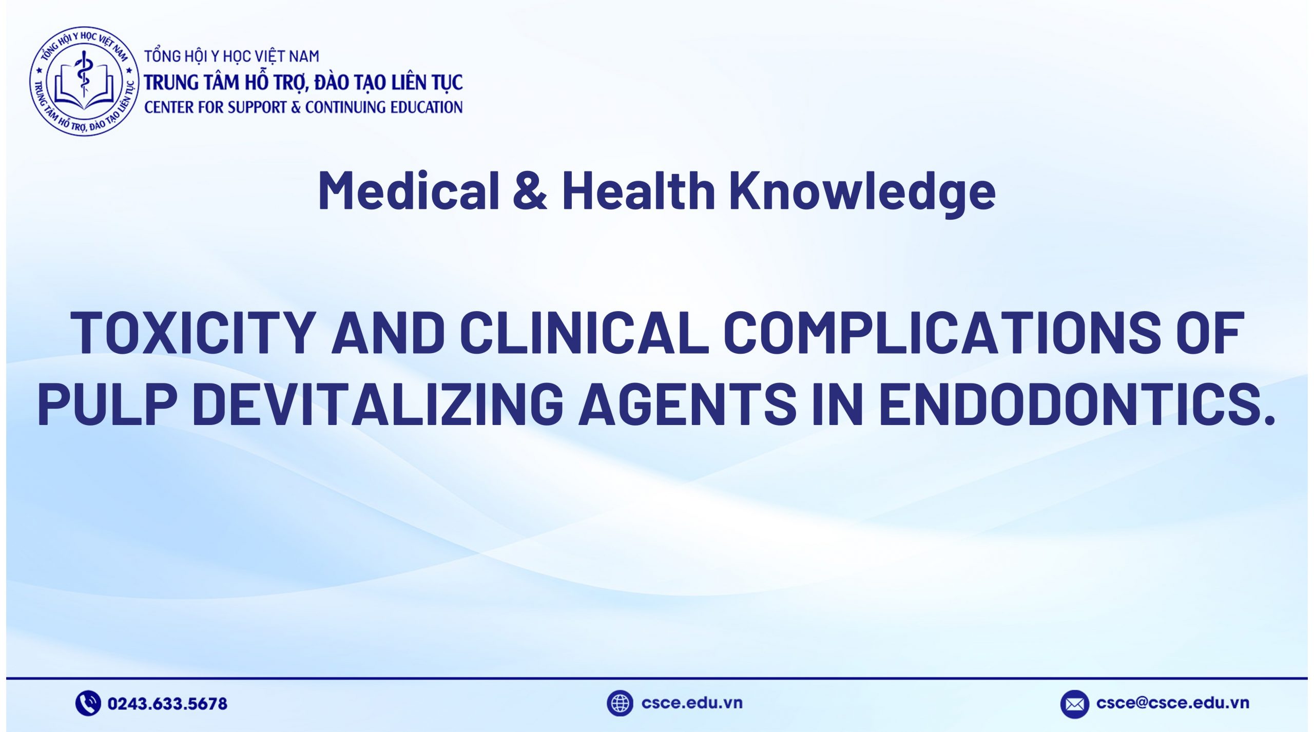 Toxicity and clinical complications of pulp devitalizing agents in endodontics.