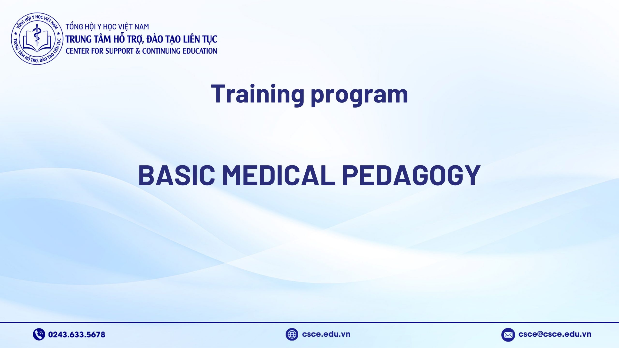 Training Program “Basic Medical Pedagogy”