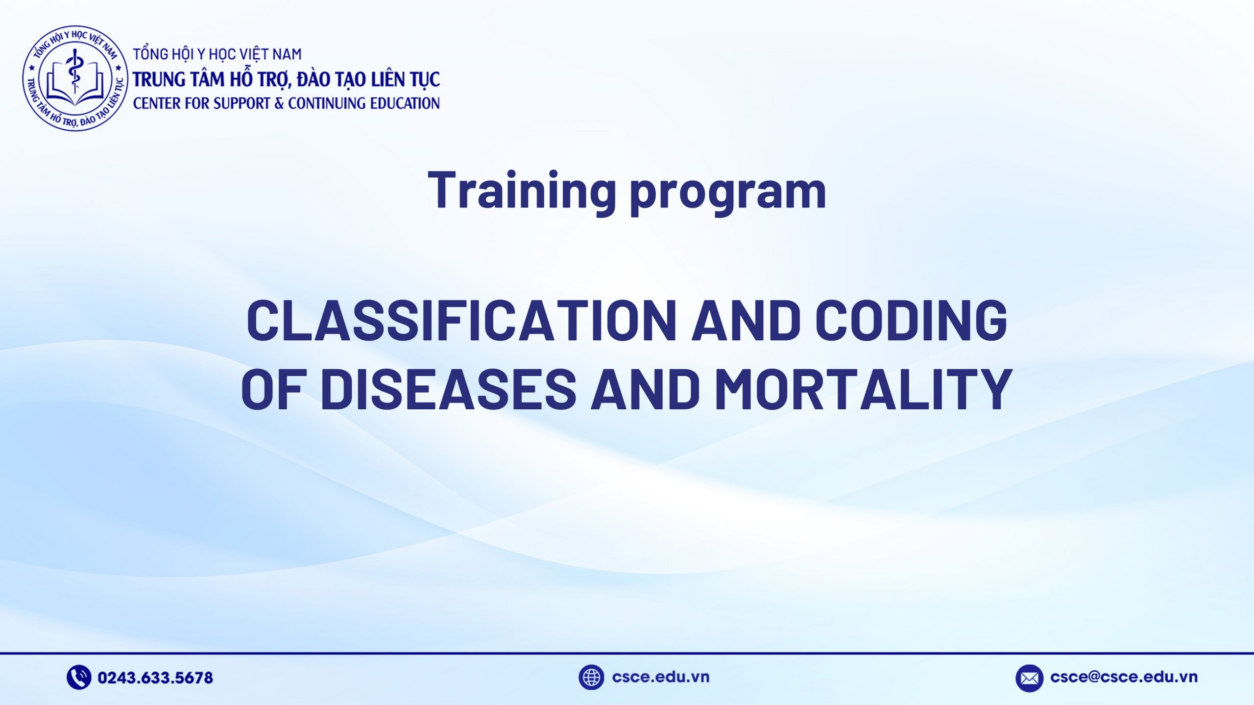 Training Program “Classification and Coding Of Diseases and Mortality”