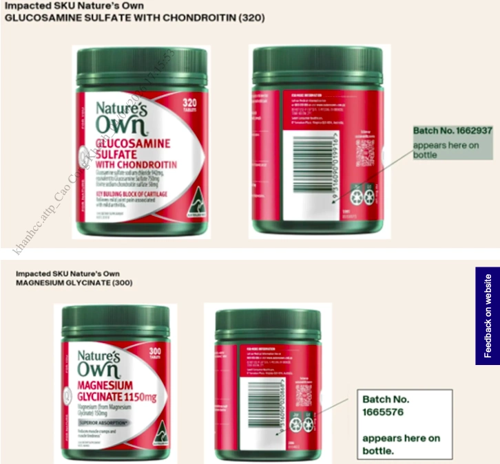 Reviewing and Handling Dietary Supplements and Foods at Risk of Contamination Recalled in Australia (Official Dispatch No. 999/ATTP-SP and Official Dispatch No. 1000/ATTP-SP)